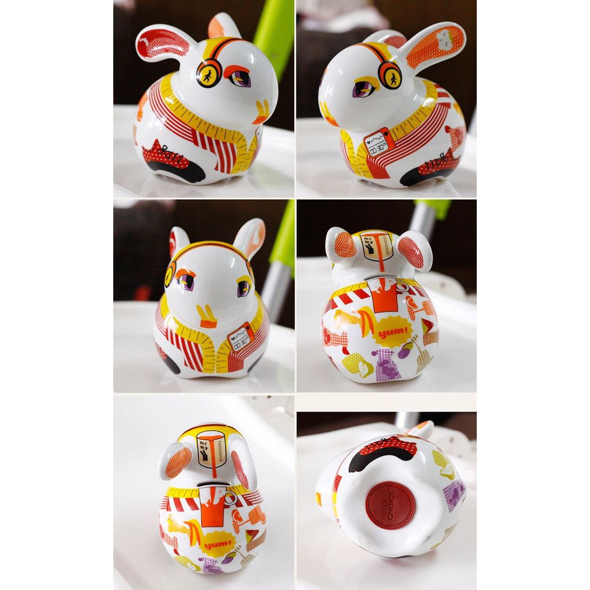 Big Money Bank, spaarvarken, porselein, Rabbit Runner