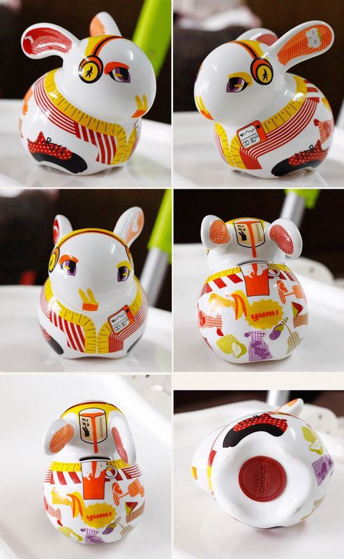 Big Money Bank, sparegris, porcelæn, Rabbit Runner