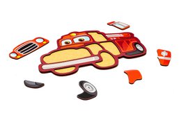 Wooden Fire Truck Puzzle for Kids