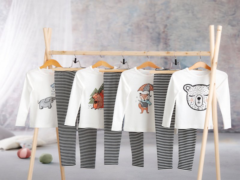 Unisex children's pajamas Top Forest