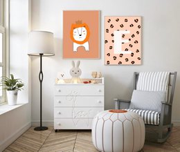løve plakat baby værelse