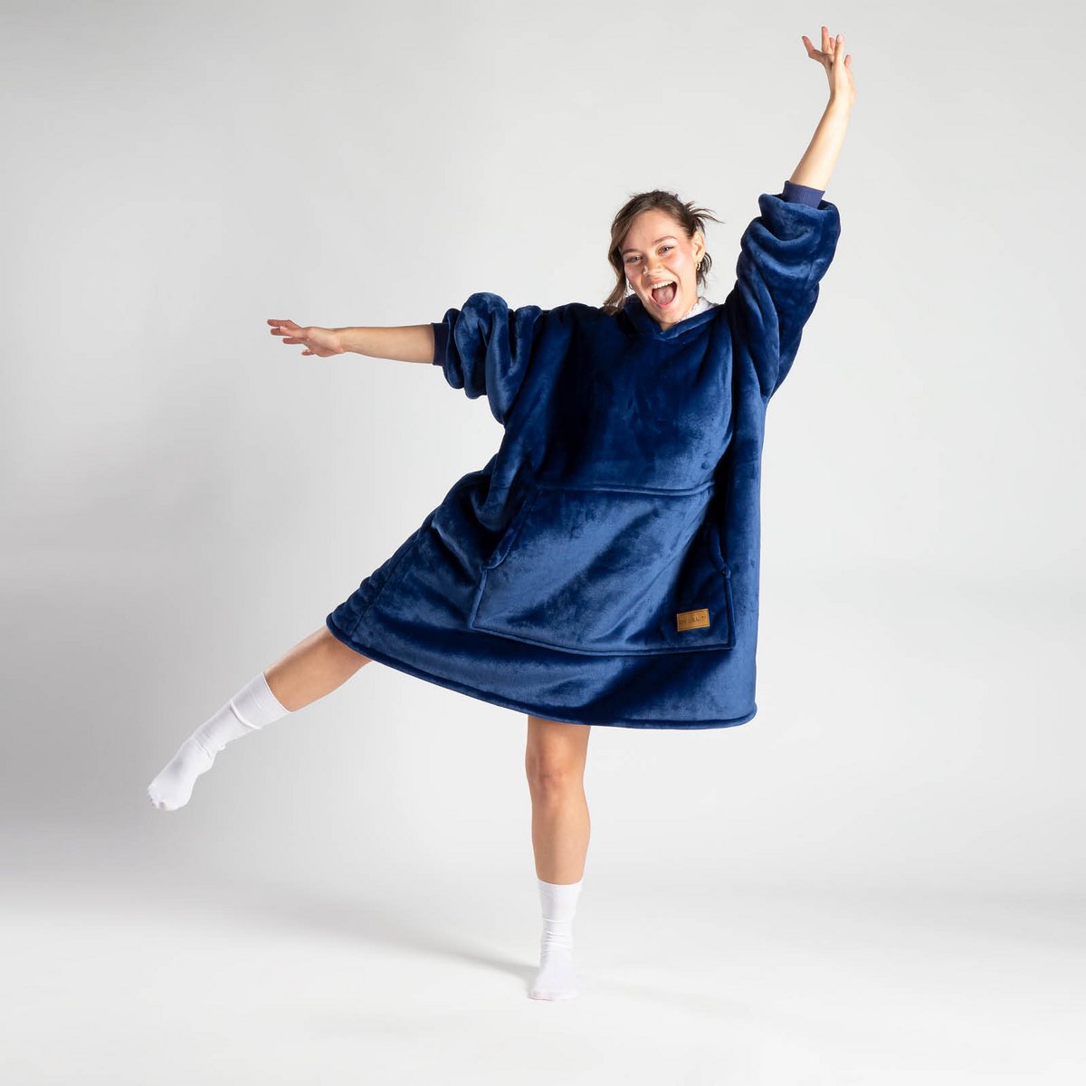 Vitapur - Hoodie deken - Marineblauw