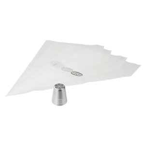 Set van 4 spuitzakken en RVS stertip Dr.Oetker Baker Edition
