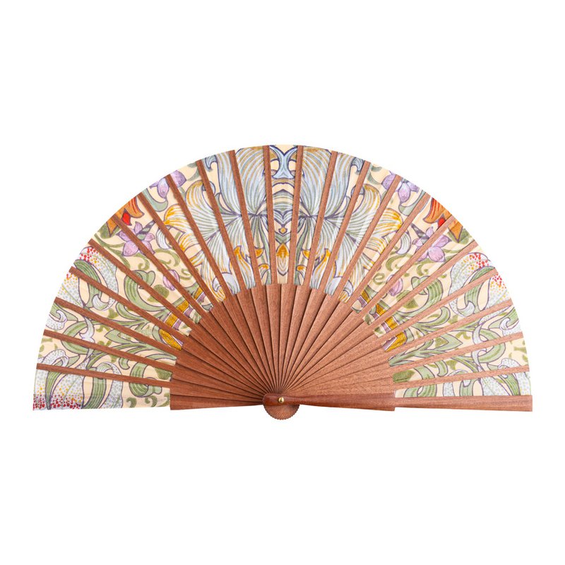 Spanish Hand Fan with Floral Print Georg