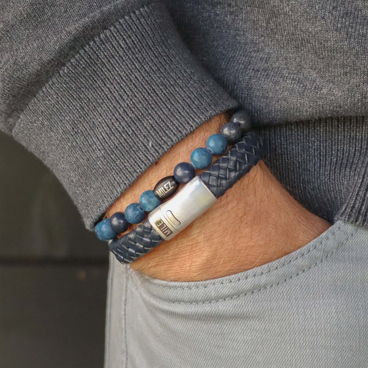 Herren-Armband-Set „Navy Night“