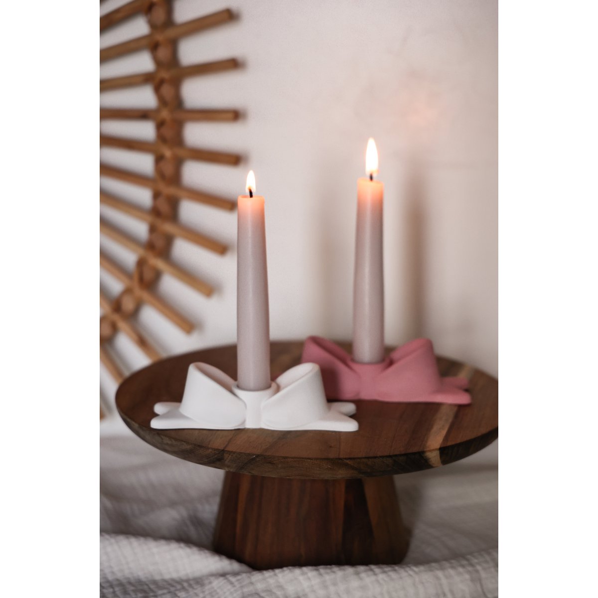 Bow candlesticks