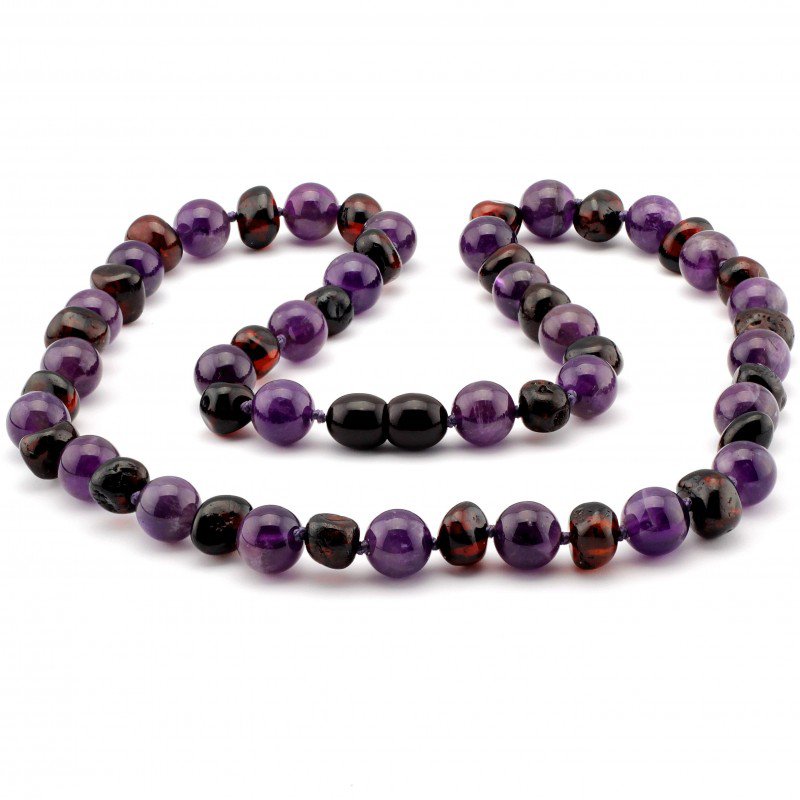 Barockbalsebern- und Amethyst -Halskette 4