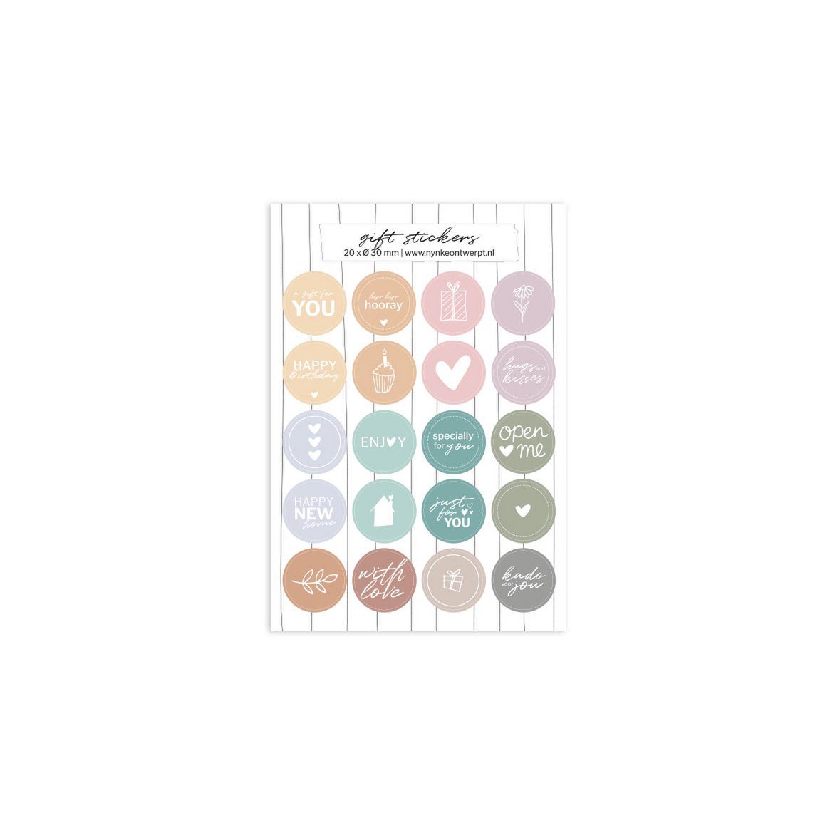 Sticker sheet A5 | Gift - Color