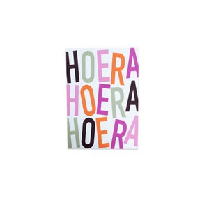 Hoera Hoera Hoera || Ansichtkaart