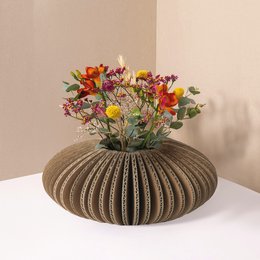 Faltbare Pappvase - oval