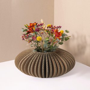 Faltbare Pappvase - oval