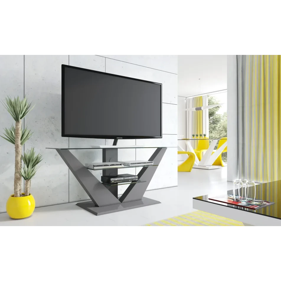 Rosse TV -Möbel grau transparent grau