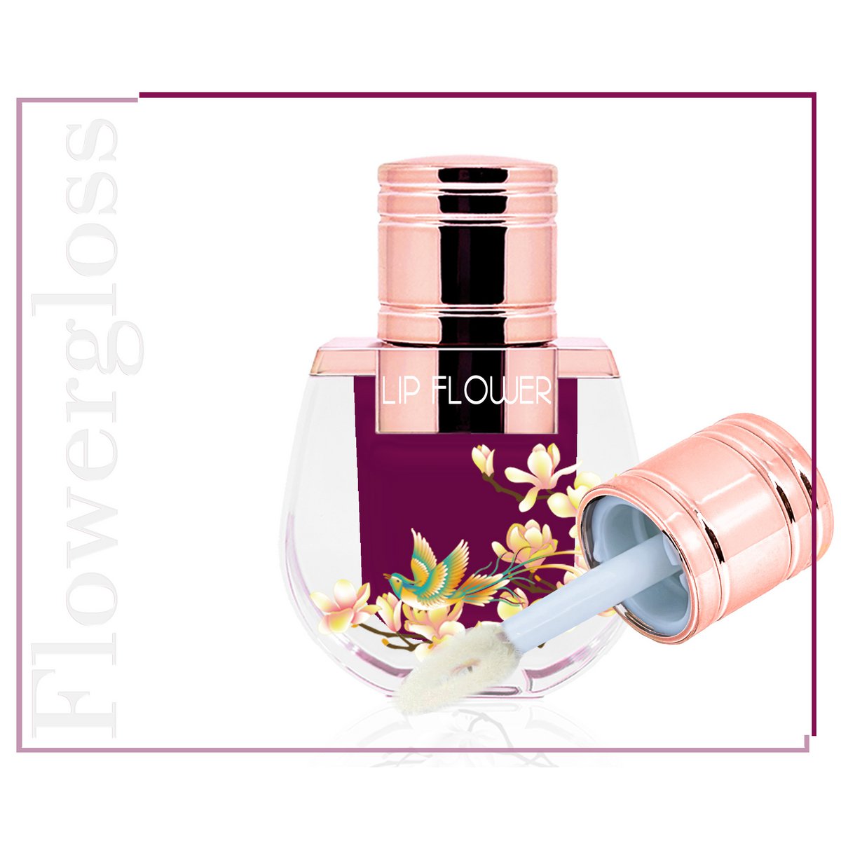Flowergloss FG04 Rose | made from fruit and vegetables 💚 Vegan without titanium dioxide “NEW”