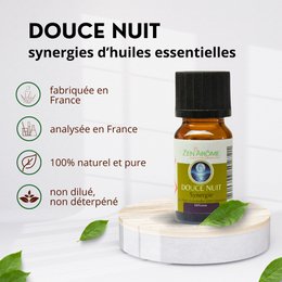 Synergy of essential oils - Douce Nuit - 10 ml - Use for Diffusion - Packaged in France