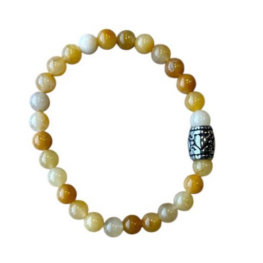 Dames armband Honing Jade 6 mm met basic kraal