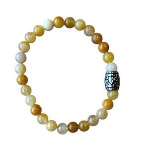 Dames armband Honing Jade 6 mm met basic kraal