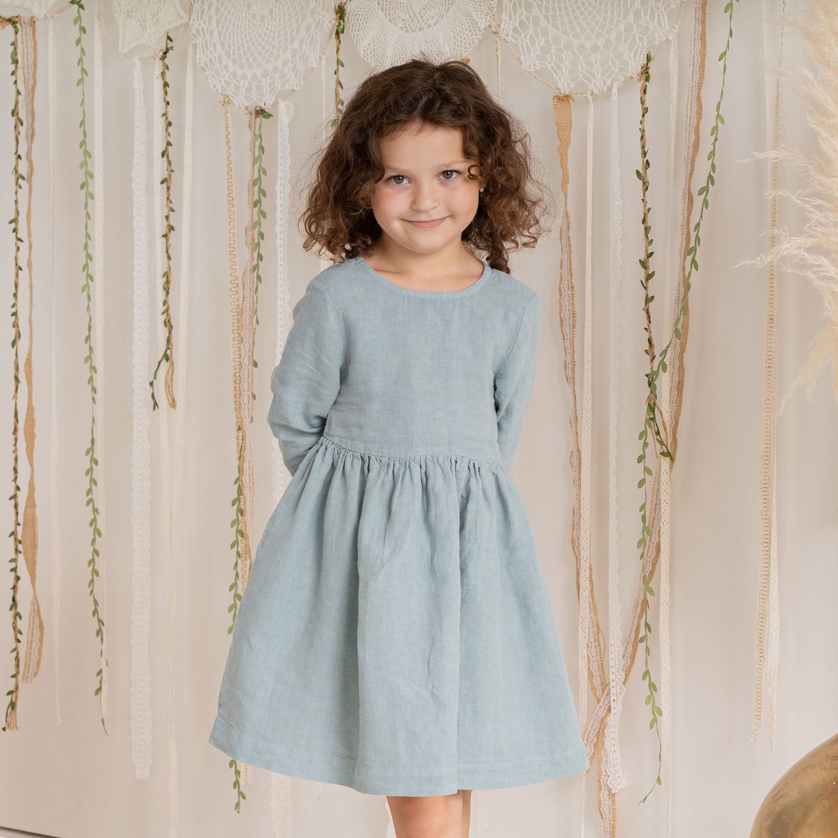 Girls' Linen Dress Lucy