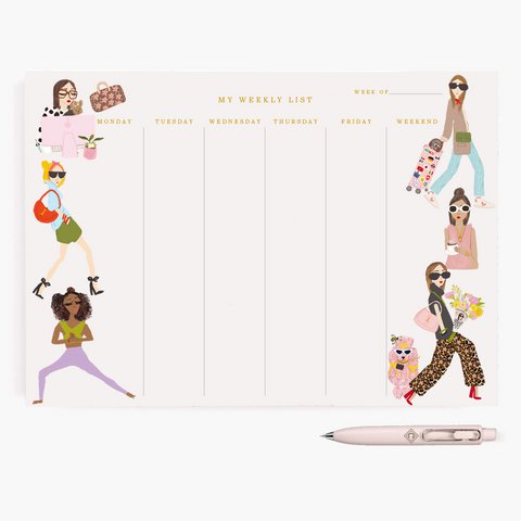 Chic Girls Weekly Desk Pad