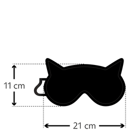 Schlafmaske, warm & kalt, Katze