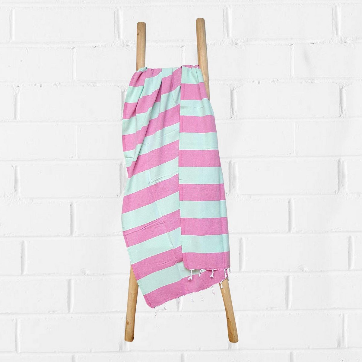 Serviette de bain turc rubanée - 90x175 cm