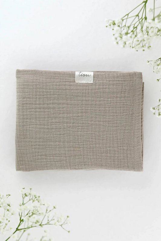 TISU muslin set: Cream Daisy + Sand + Caramel Daisy