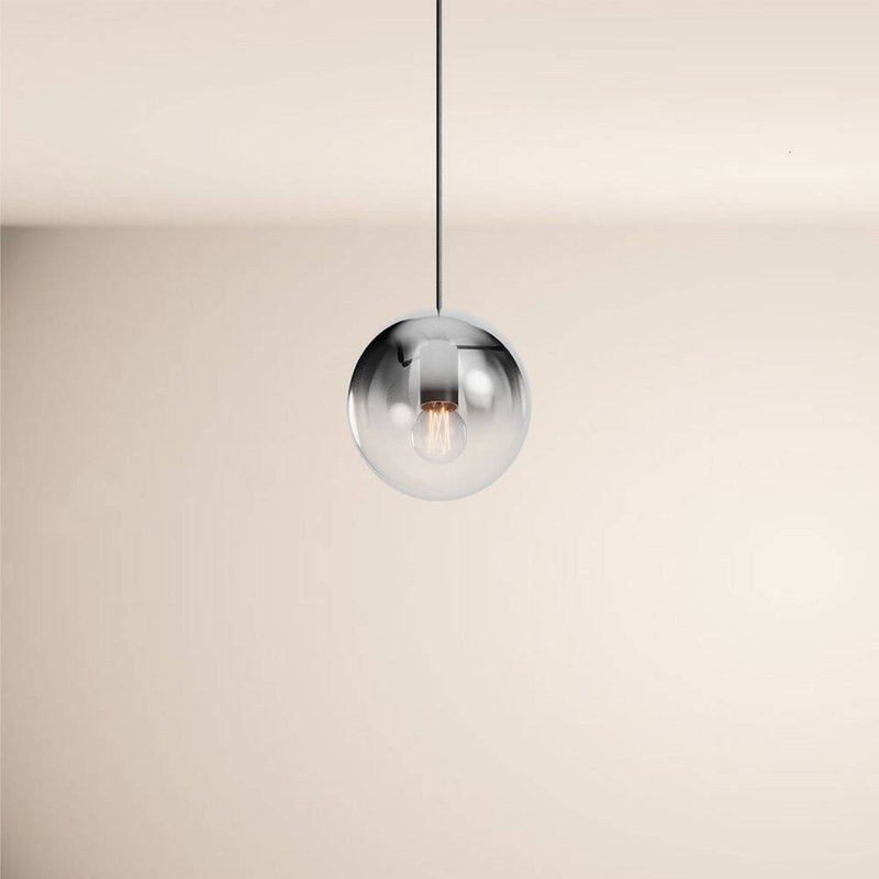 s.luce Orb sfera di vetro lampada da galleria 500cm sospensione nero