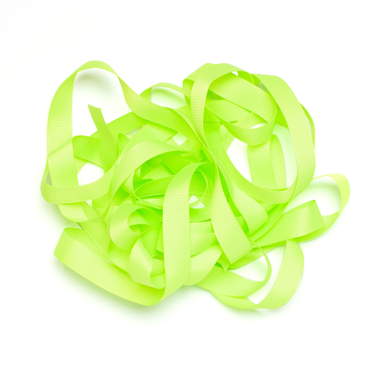 Gift ribbon neon yellow, neon yellow ribbon easy to tie, 16mm x 5m neon grosgrain ribbon for wrapping gifts