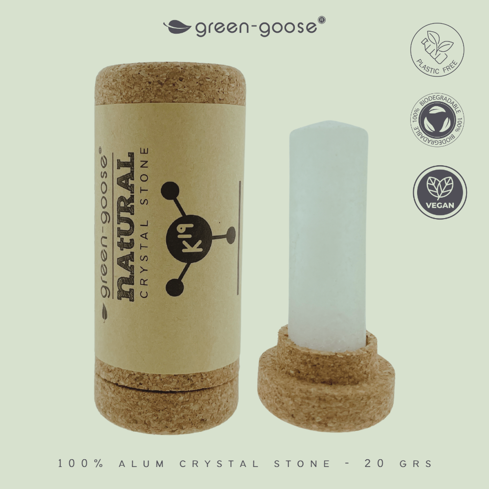 green-goose Alaunstift – zum Rasieren oder als Deodorant – 20 Gramm