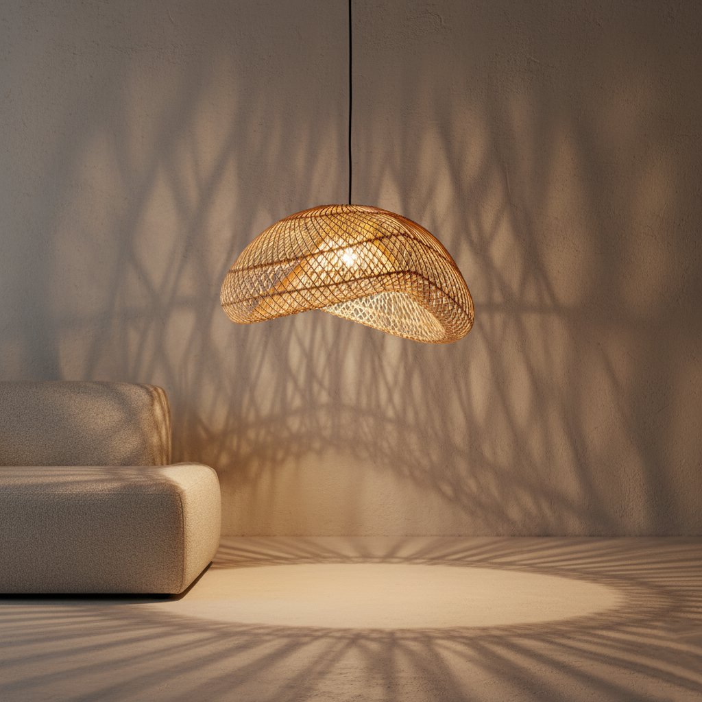 Maze hanging lamp organic natural