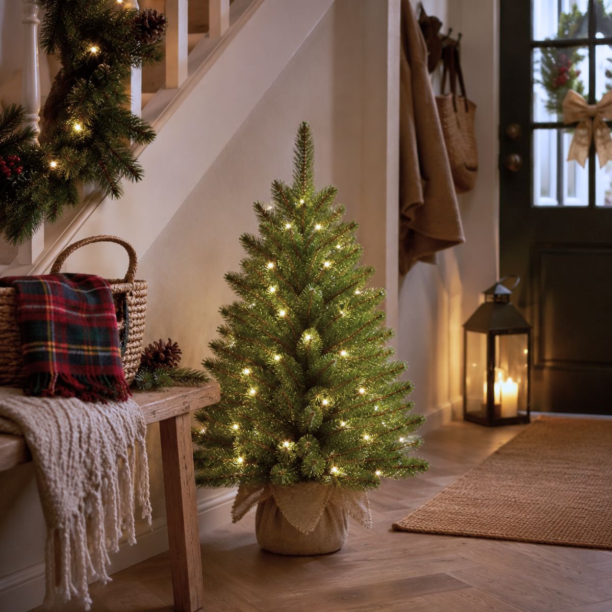 Artificial Christmas tree Forest frosted Green