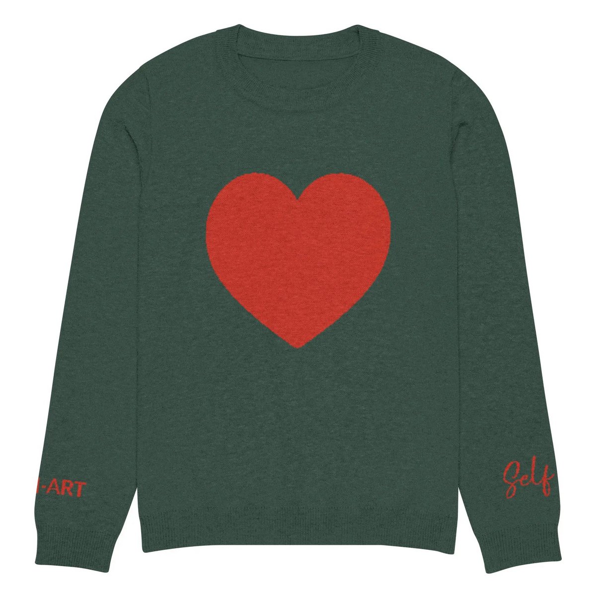 Hjerte - Strikket sweater med rund hals FYR