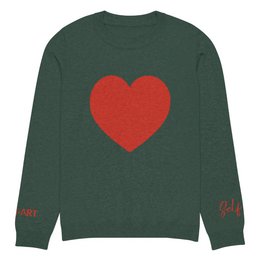 Hjerte - Strikket sweater med rund hals FYR