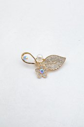 Fin messing broche
