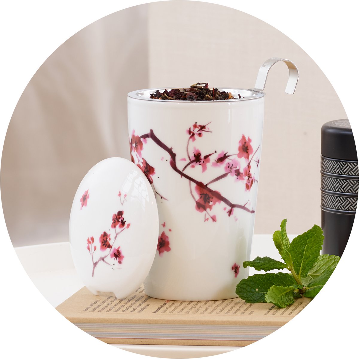 kubek porcelanowy TEAEVE® „Kwiat Wiśni”