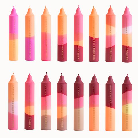 Adventskaarsen, oranje, nude herfstkleuren