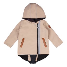 børn softshell jakke beige