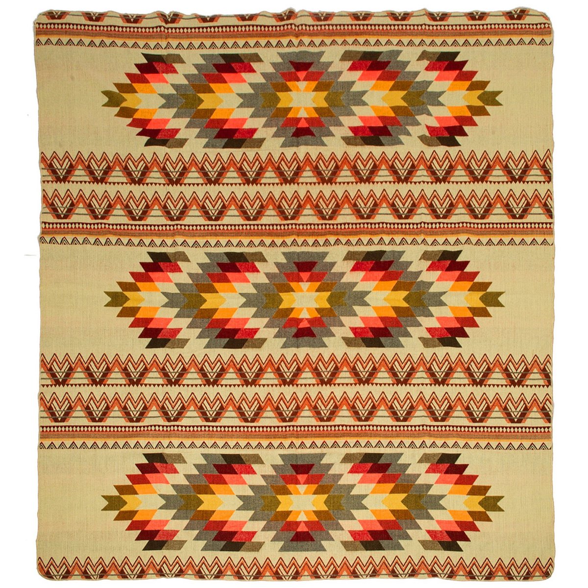 Coperta di alpaca ecuadoriana | coperta nativa | Arancia Antisana