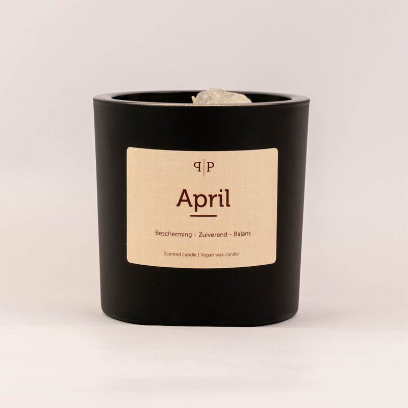 Ædelstensduftlys: april