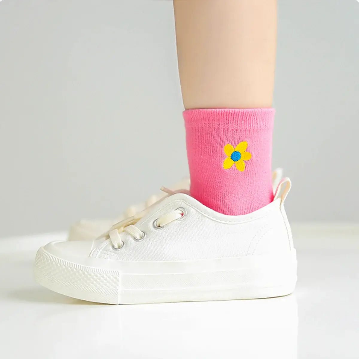 Pack of 5 Flower I Baby and Child High Socks