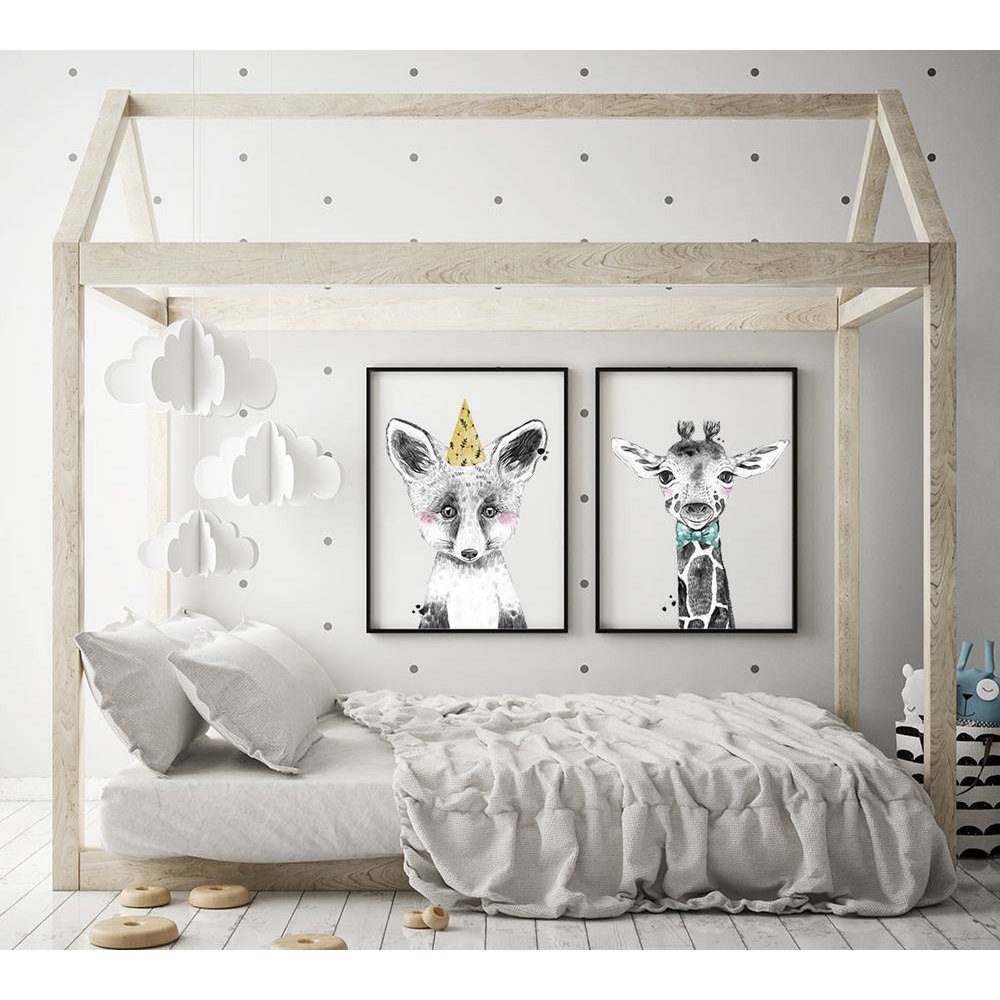 Giraffe Kinderkamerposter Strikje