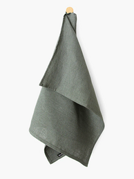 Paño de cocina / Verde musgo nórdico, 100% lino