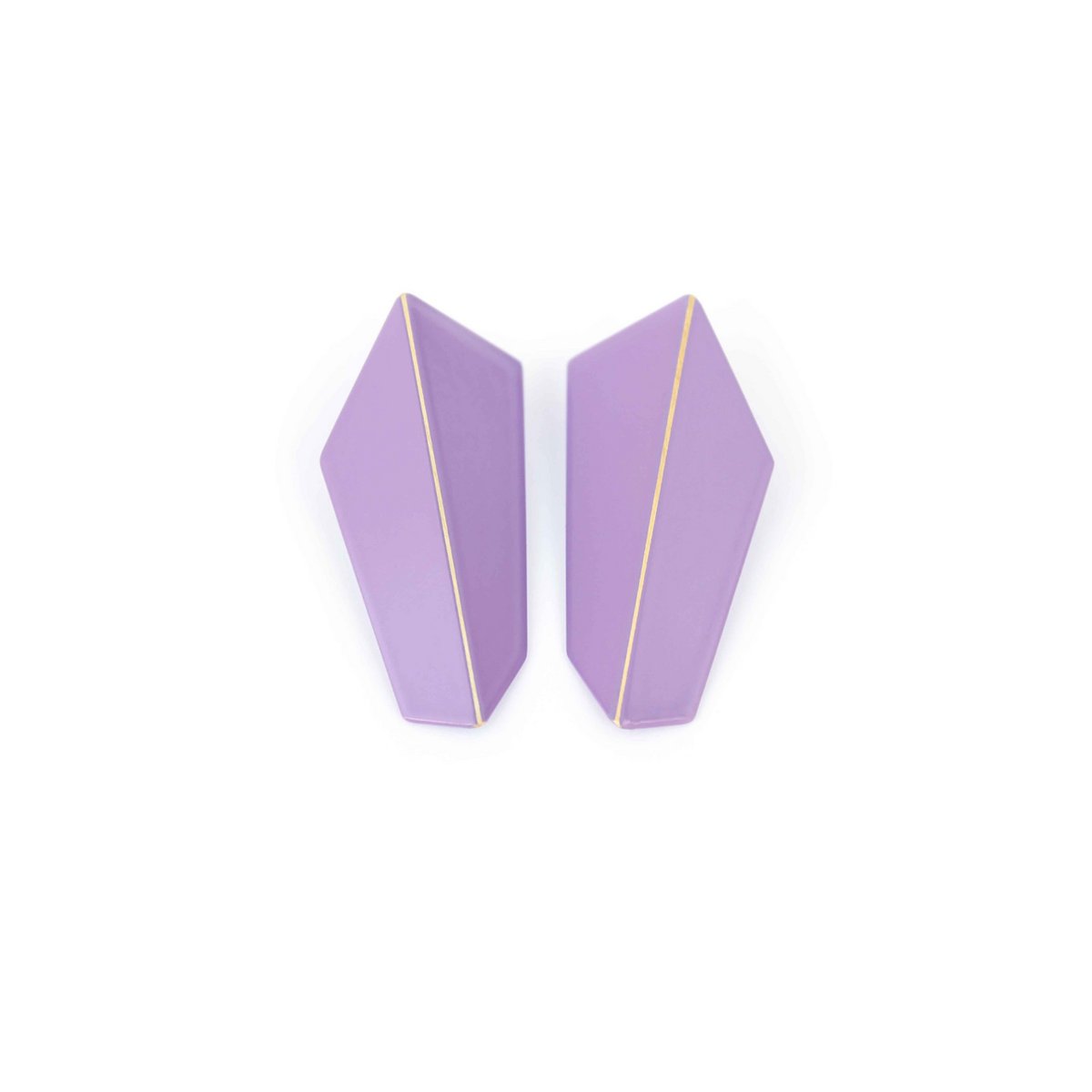 Boucles d'Oreilles Pliées Verticales