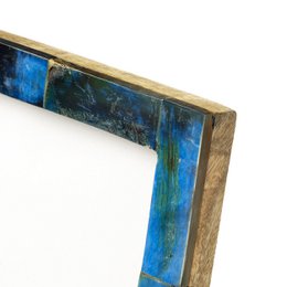 The Azure Patchwork Frame - Turquoise - 13x18
