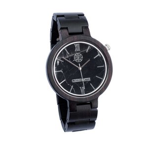 Greenwatch | Marble | Houten Horloge Unisex | Ebbenhout