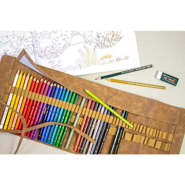 Rollkoffer FC Polychromos Bleistifte 34-tlg., 3x Graphitstifte 9000, 30 Polychromos