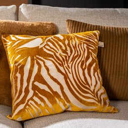 Dutch Decor DAVID - Cushion 40x40 cm - Tobacco Brown - Brown