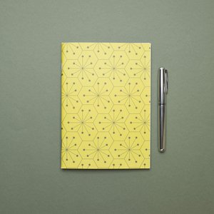 Notebook DIN A5 tiles lime