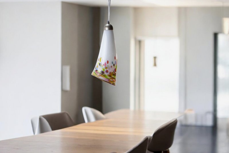 Hængende lampe Murrina Lang | Glas vedhæng | Design hængende lampe