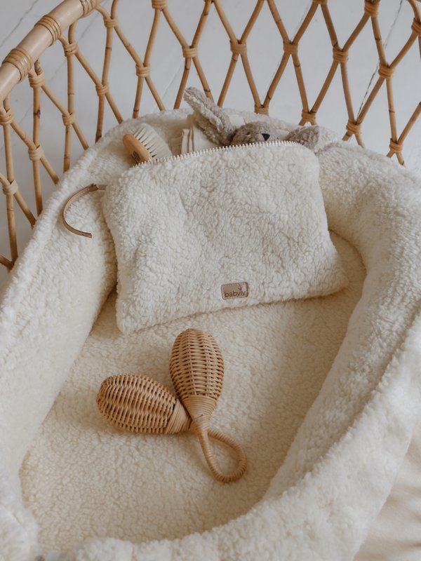ALL TEDDY babynest / boucle babynest - 2 farver
