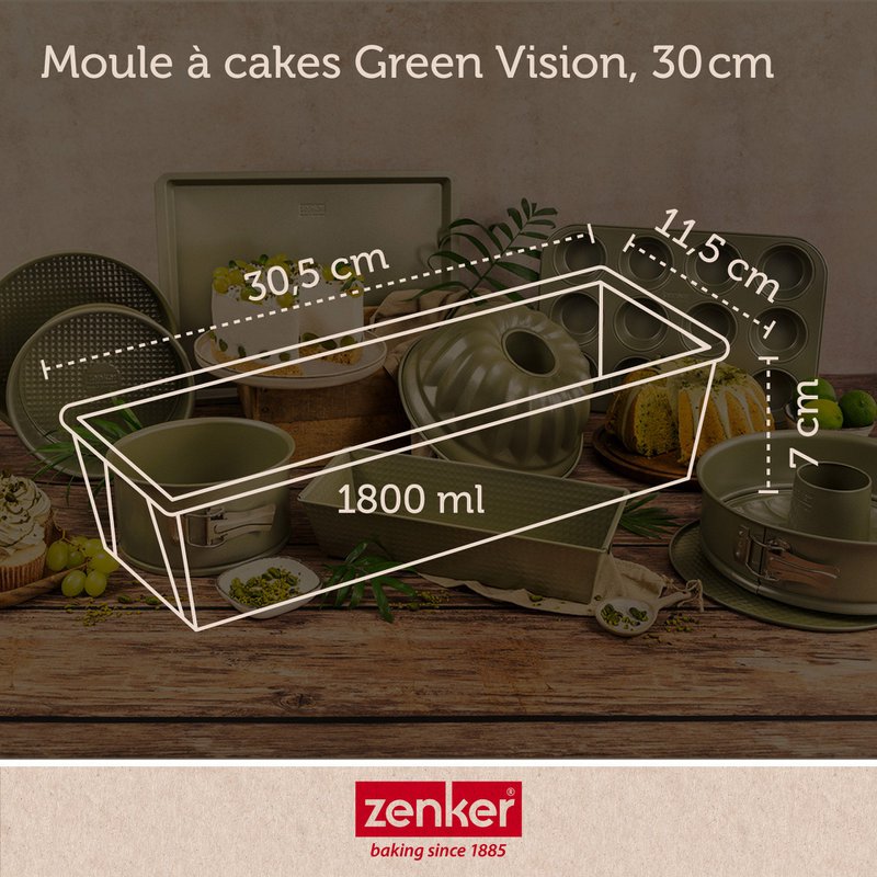 Molde para tartas 30 cm Zenker Green Vision